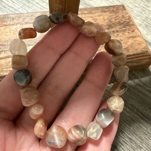 Peach Moonstone Bracelet